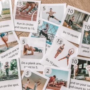 Karty obrazkowe – ćwiczenia gimnastyczne | ANG
